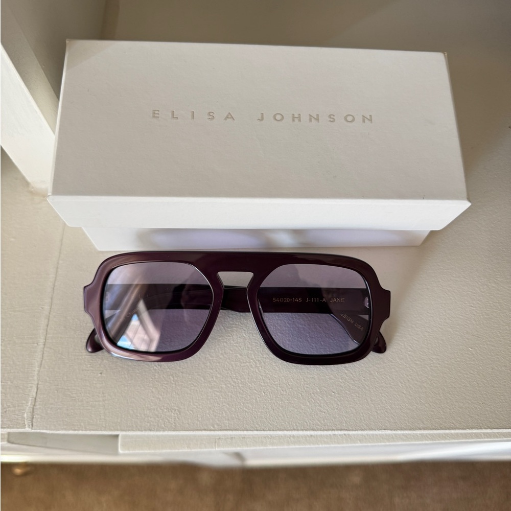 Elisa Johnson Purple Sunglasses (new in box)